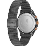 Hugo Boss Associate Chronograph Black Dial Black Mesh Bracelet Watch for Men - 1513811