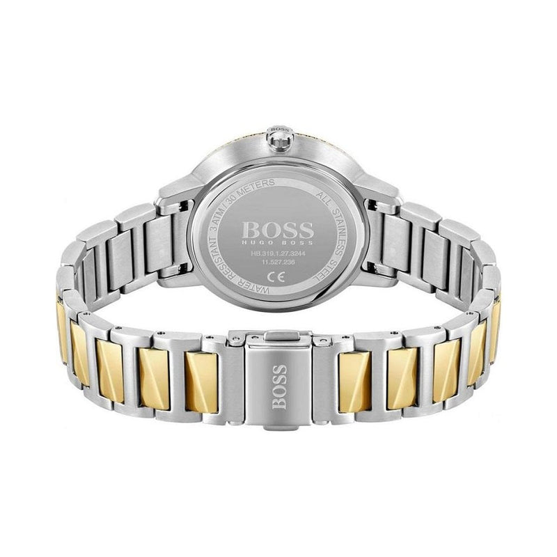 Hugo Boss Signature Silver Dial Two Tone Steel Strap Watch for Women - 1502568 Buy Now By Hugo Boss