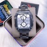 Fossil Inscription Multifunction Silver Dial Grey Steel Strap Watch for Men - BQ2657 Buy Now By Fossil