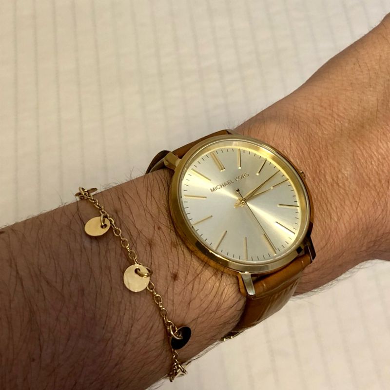 Michael Kors Jaryn Quartz Gold Dial Brown Leather Strap Watch For Women - MK2496 Buy Now By Michael Kors