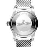 Breitling Superocean Heritage B20 Automatic 46 Black Dial Silver Mesh Bracelet Watch for Men - AB2020121B1A1