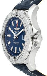 Shop Breitling Avenger Automatic 43 Blue Dial Blue Nylon Strap Watch for Men - A17318101C1X1 in USA