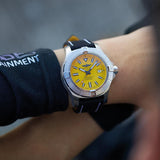 Shop Breitling Avenger Automatic 45 Seawolf Yellow Dial Black Nylon Strap Watch for Men - A17319101I1X1 in USA