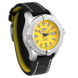Shop Breitling Avenger Automatic 45 Seawolf Yellow Dial Black Nylon Strap Watch for Men - A17319101I1X1 in USA