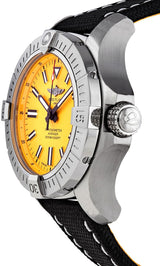 Shop Breitling Avenger Automatic 45 Seawolf Yellow Dial Black Nylon Strap Watch for Men - A17319101I1X1 in USA