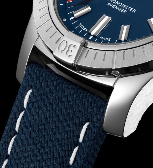 Shop Breitling Avenger Automatic 43 Blue Dial Blue Nylon Strap Watch for Men - A17318101C1X1 in USA