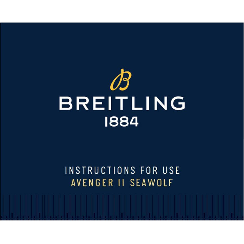Breitling Avenger II Seawolf Stainless Steel 45mm Black Dial Mens Watch - A1733110/BC31