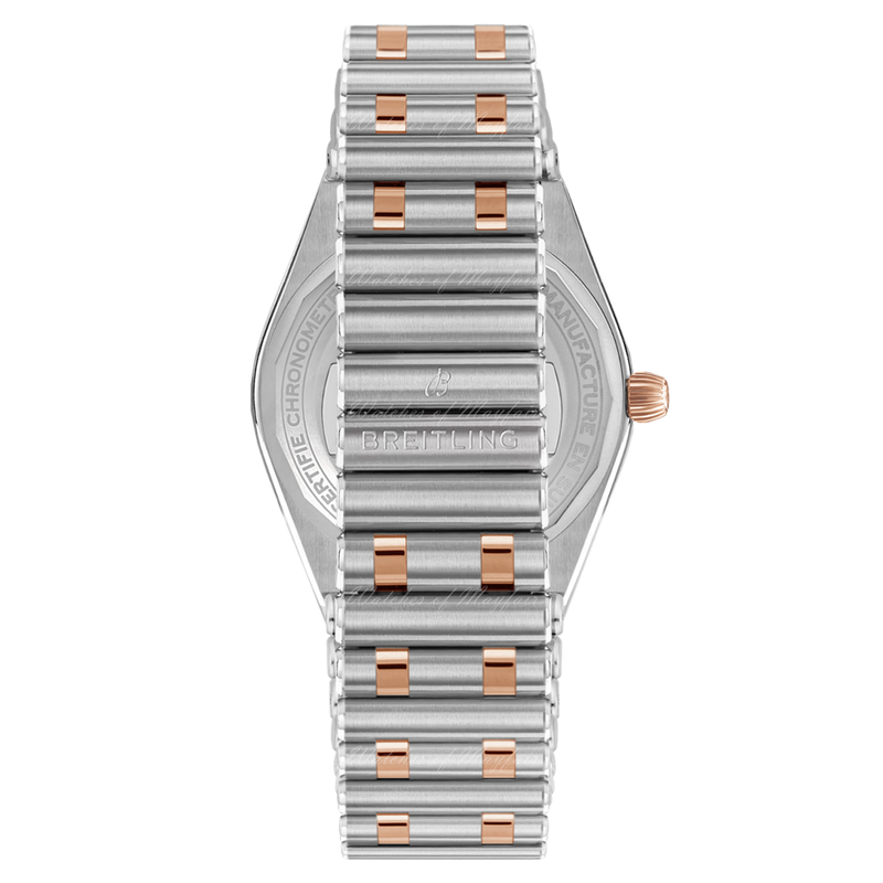 Breitling Chronomat 32 Diamonds Mother of Pearl Dial Two Tone Steel Strap Watch for Women - U77310591A2U1