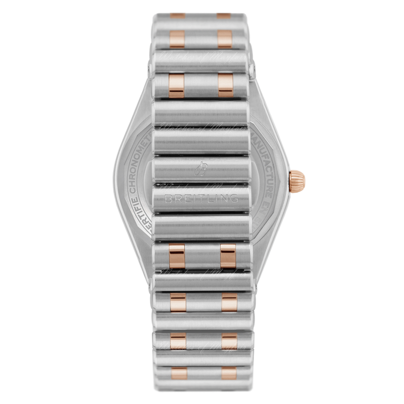 Breitling Chronomat 36 Mother of Pearl Dial Silver Steel Strap Watch for Women - A10380101A4A1