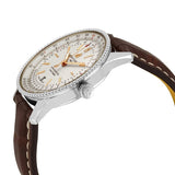 Shop Breitling Navitimer 1 Automatic 41mm White Dial Brown Leather Strap Mens Watch - A17326211G1P1 in USA