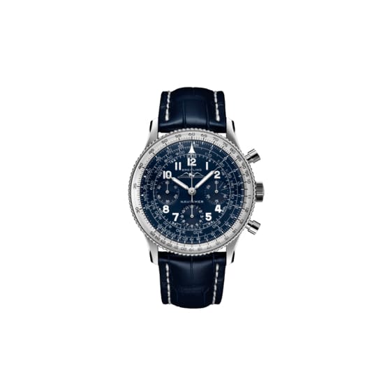 Breitling Navitimer 1959 Edition Blue Dial Blue Leather Strap Watch for Men - LB0910211C1P1