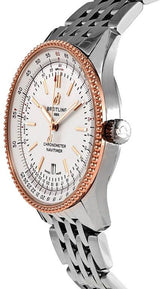Breitling Navitimer Automatic 41mm White Dial Silver Stainless Steel Mens Watch - U17326211G1A1