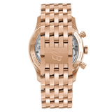 Shop Breitling Navitimer B01 Chronograph 43 Black Dial Rose Gold Steel Strap Watch for Men - RB0138211B1R1 in USA