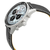 Shop Breitling Navitimer B01 Chronograph 43 Blue Dial Black Leather Strap Watch for Men - AB0138241C1P1 in USA