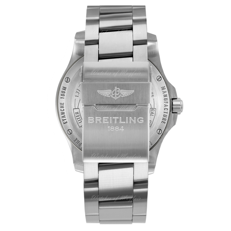 Breitling Aerospace Evo Black Dial Silver Steel Strap Watch for Men - E79363101B1E1