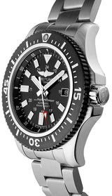 Breitling Superocean II Special 44mm Black Dial Silver Steel Strap Watch for Men - Y1739310/BF45/162A