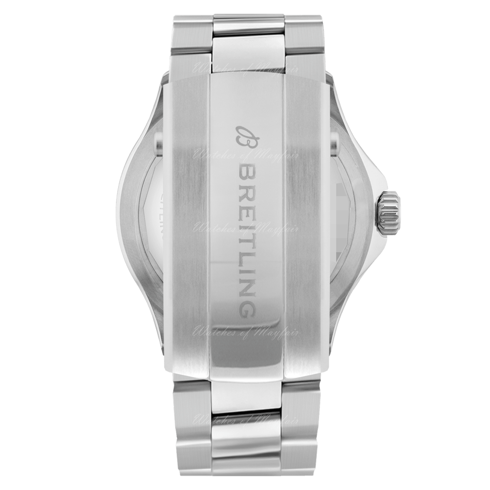Breitling Superocean Automatic 44mm Blue Dial Silver Steel Strap Watch for Men - A17376211C1A1