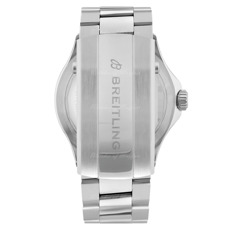 Breitling Superocean Automatic 44mm Blue Dial Silver Steel Strap Watch for Men - A17376211C1A1