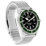 Shop Breitling Superocean Heritage 42mm Chronograph Green Bezel Mens Watch - A1732136 in USA