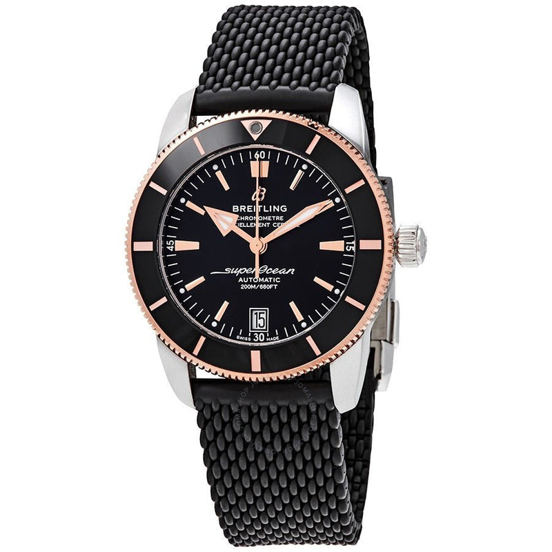 Breitling Superocean Heritage II B20 42mm Black Dial Black Mesh Bracelet Mens Watch - UB2010121B1S1 Buy Now By Breitling