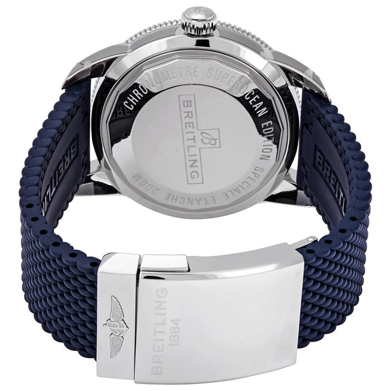 Shop Breitling Superocean Heritage II B20 44mm Blue Dial Blue Rubber Strap Mens Watch - AB2030161C1S1 in USA