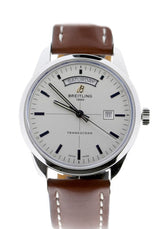 Shop Breitling Transocean Day & Date 43mm Brown Leather Strap Mens Watch - A4531012|G751|437X|A20B A.1 in USA
