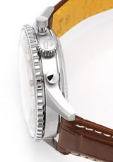 Shop Breitling Navitimer B01 Chronograph 41 White Dial Brown Leather Strap Watch for Men - AB0139211G1P1 in USA