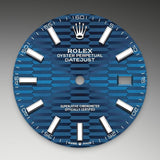 Shop Rolex Datejust 41 Oyster Blue Dial Oystersteel & Grey Gold Strap Watch for Men - M126334-0032 in USA