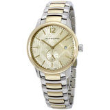 Shop Burberry The Classic Gold Dial Two Tone Steel Strap Watch for Men - BU10011 in USA
