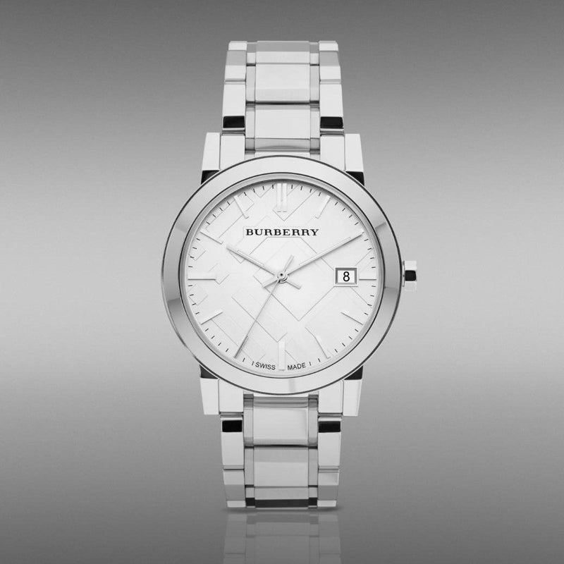 Burberry The City Silver Dial Silver Steel Strap Watch for Women - BU9000 Buy Now By Burberry