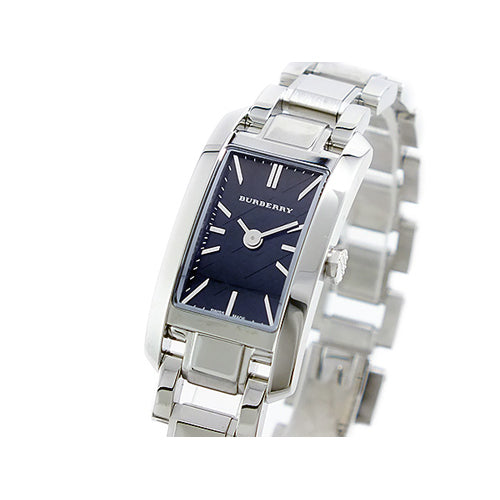 Shop Burberry Heritage Black Dial Silver Steel Strap Watch For Women - BU9601 in USA