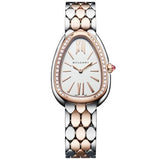 Bvlgari Serpenti Seduttori Diamonds Silver Dial Two Tone Steel Strap Watch for Women - SERPENTI103274