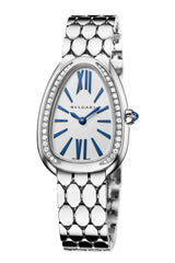 Bvlgari Serpenti Seduttori Diamonds White Gold Dial White Gold Steel Strap Watch for Women - SERPENTI103148