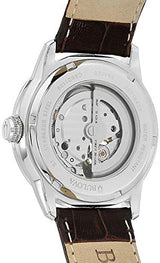 Shop Bulova Classic Skeleton Automatic Brown Dial Brown Leather Strap Watch for Men - 96A120 in USA
