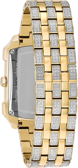 Bulova Crystal Chronograph White Dial Two Tone Steel Strap Watch for Men - 98C109 Buy Now By Bulova