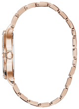 Bulova Crystal Collection Silver Dial Rose Gold Steel Strap Watch for Women - 98L229 Buy Now By Bulova