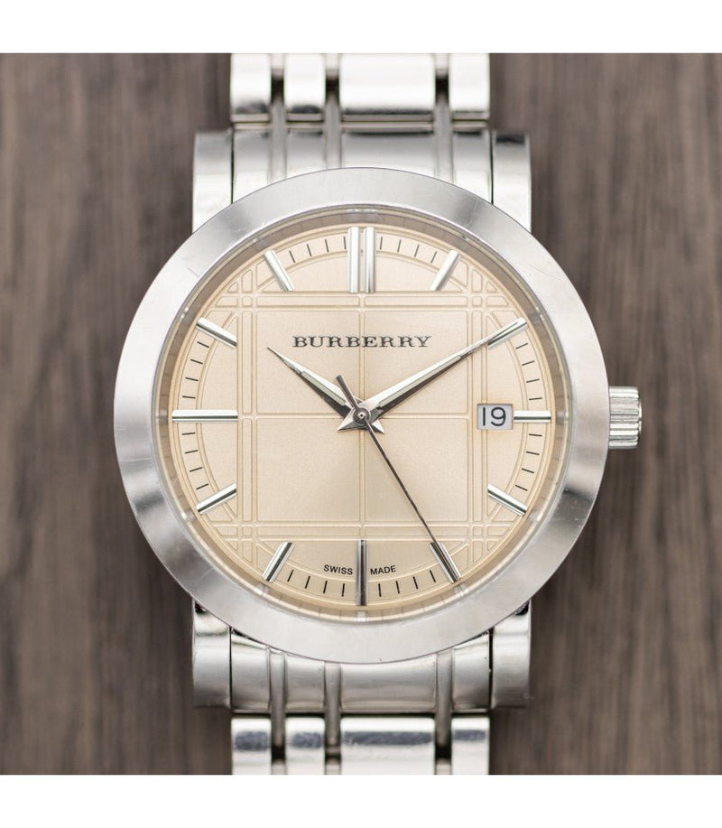 Burberry Heritage Collection Rose Gold Dial Silver Steel Strap Watch for Men - BU1352 Buy Now By Burberry