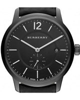 Shop Burberry The Classic Black Dial Black Leather Strap Watch for Men - BU10003 in USA