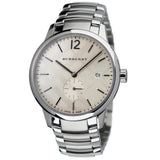 Shop Burberry The Classic Silver Dial Silver Steel Strap Watch for Men - BU10004 in USA