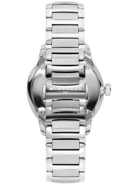 Shop Burberry The Classic Blue Dial Silver Steel Strap Watch for Men - BU10007 in USA