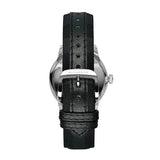 Burberry Classic Round Cream Dial Black Leather Strap Watch for Men - BU10008