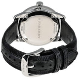 Shop Burberry Classic Round Cream Dial Black Leather Strap Watch for Men - BU10008 in USA