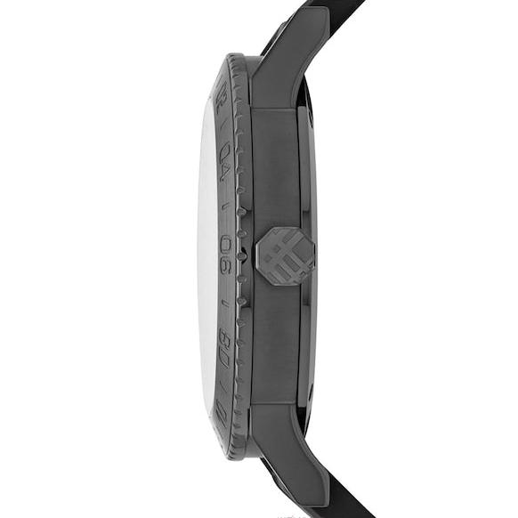 Shop Burberry The Classic Round Horseferry Black Dial Black Leather Strap Watch for Men - BU10010 in USA