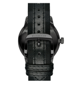 Shop Burberry The Classic Round Horseferry Black Dial Black Leather Strap Watch for Men - BU10010 in USA