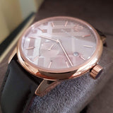 Burberry The Classic Brown Dial Brown Leather Strap Watch for Men - BU10012 Buy Now By Burberry