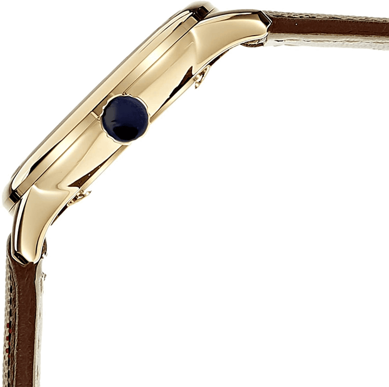 Shop Burberry The Classic Gold Dial Brown Leather Strap Watch for Women - BU10114 in USA