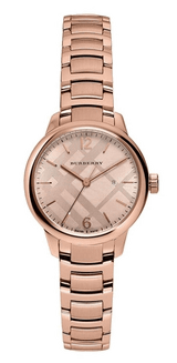 Burberry The Classic Rose Gold Dial Rose Gold Steel Strap Watch for Women - BU10116 Buy Now By Burberry