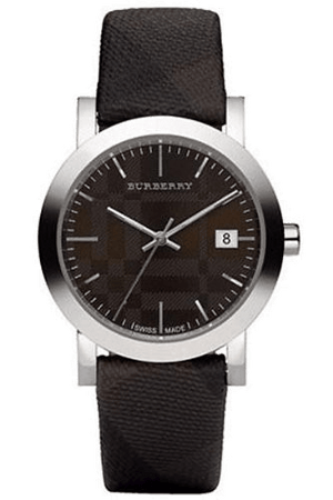 Burberry Smoked Brown Dial Brown Leather Strap Watch for Women - BU1775