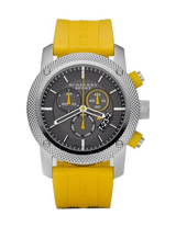Burberry Sport Chronograph Grey Dial Yellow Rubber Strap Watch for Men - BU7712 Buy Now By Burberry