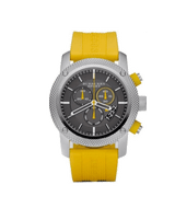 Burberry Sport Chronograph Grey Dial Yellow Rubber Strap Watch for Men - BU7712 Buy Now By Burberry